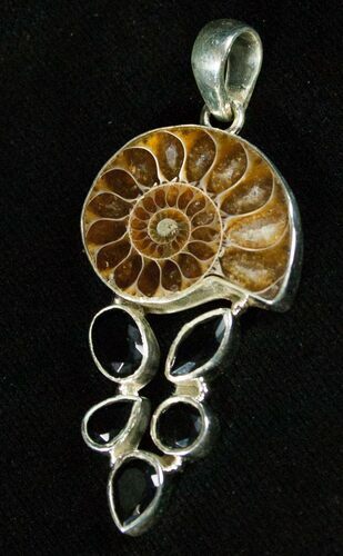 Sterling Silver Ammonite Pendant #5599